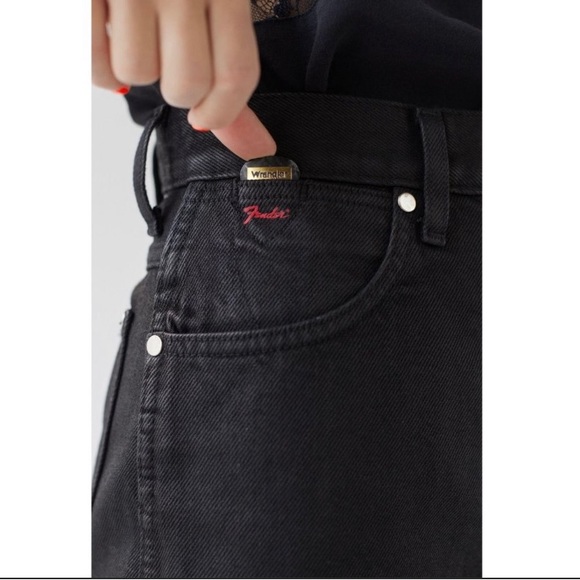 WRANGLER X FENDER WOMEN'S HIGH RISE FESTIVAL SHORTS Sz 26 - Picture 14 of 15